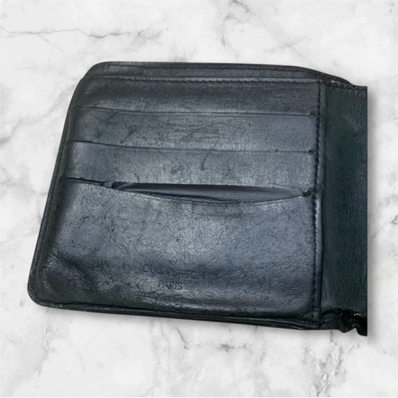 Louis Vuitton Bifold Wallet Black Leather - Picture 6 of 6